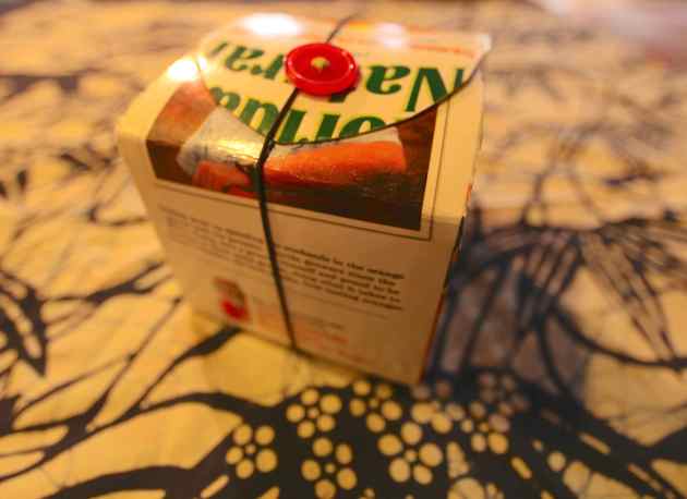 Aunt Kelly's Cool Carton Snack Boxes. Photo © Finn Clark