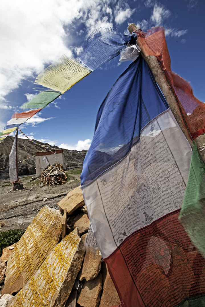 Prayer Flags in the Kingdom of Mustang. Photo © Cory Richards