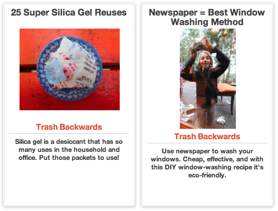 Click Through For More Eco-Friendly Ideas at Trash Backwards
